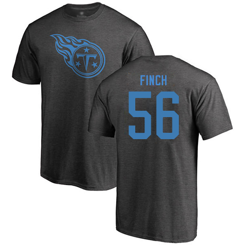 Tennessee Titans Men Ash Sharif Finch One Color NFL Football #56 T Shirt->nfl t-shirts->Sports Accessory